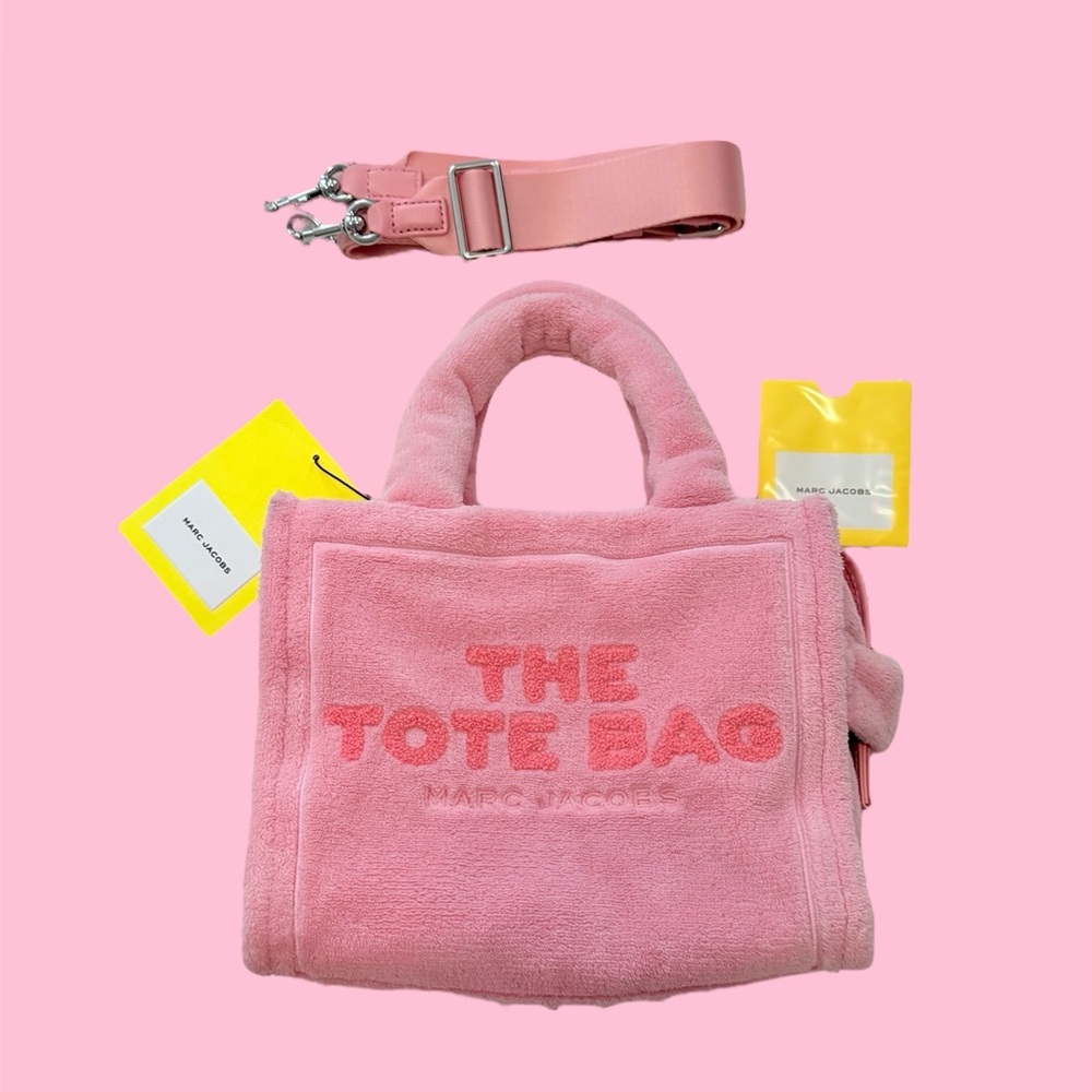 marc jacobs terry tote bag in pink